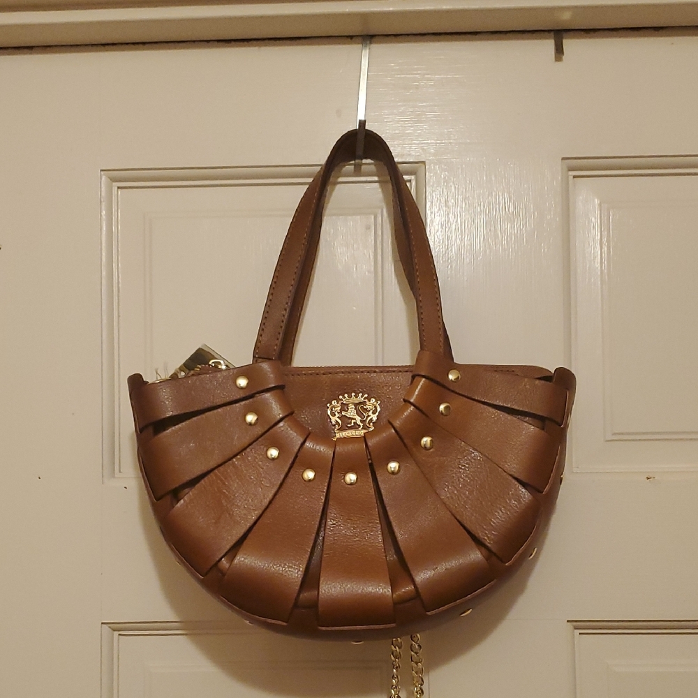 Pratesi Brown Bag with Gold Accents